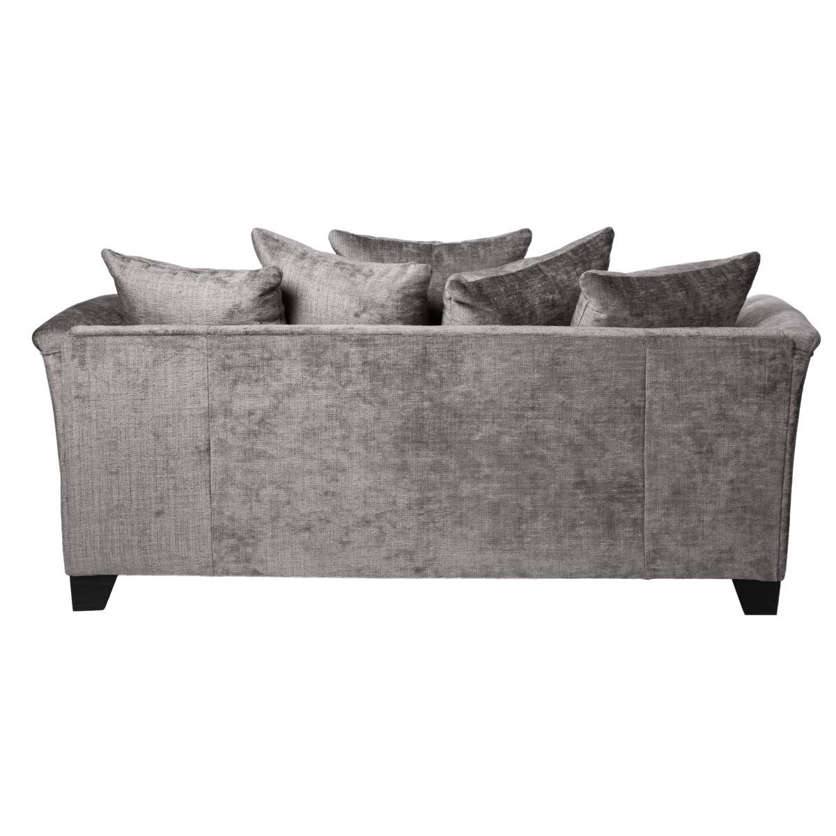 Giovanna Chenille 3 Seater Sofa Steeple Grey – image 5