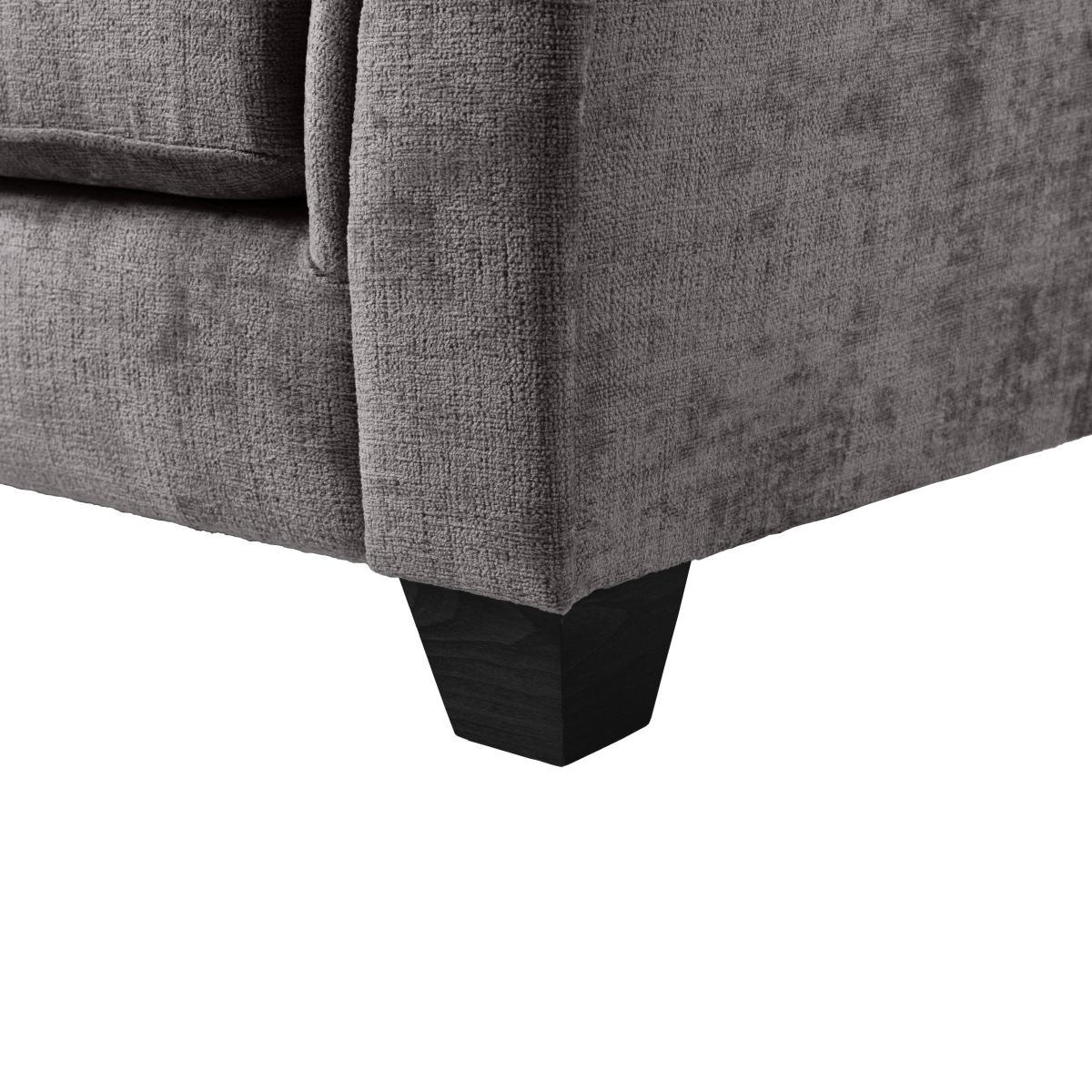 Giovanna Chenille 3 Seater Sofa Steeple Grey – image 8