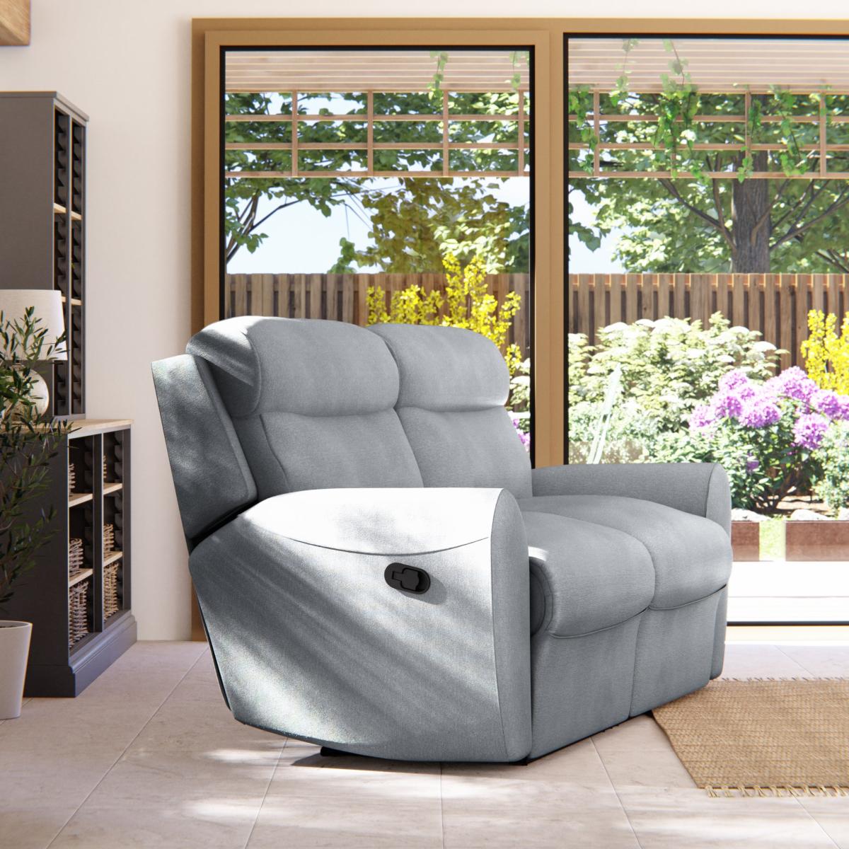 Wareham 3 Seater Manual Recliner Sofa Sky – image 4