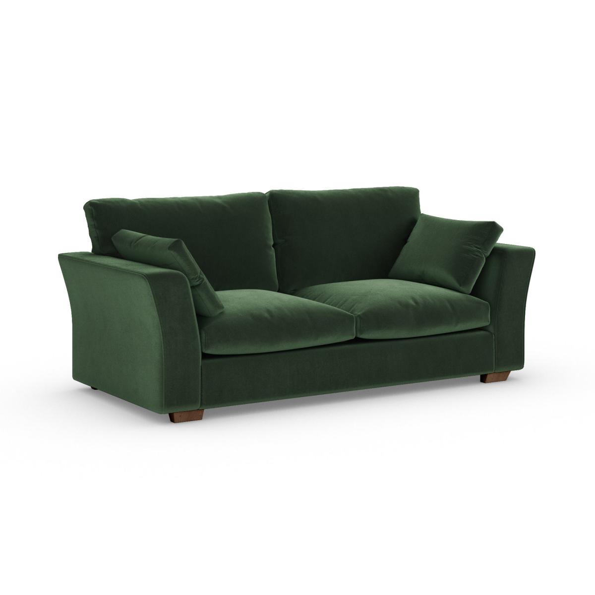 Blakeney 3 Seater Sofa Cosy Velvet Bottle Green – image 2