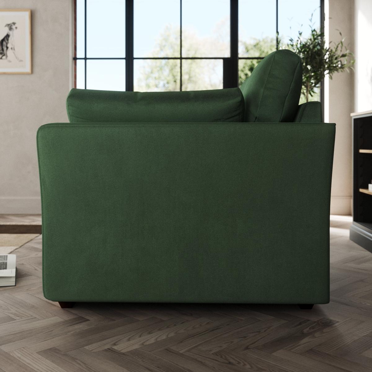 Blakeney 3 Seater Sofa Cosy Velvet Bottle Green – image 3