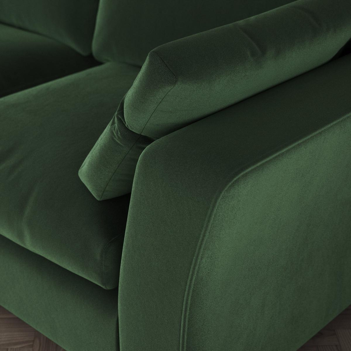 Blakeney 3 Seater Sofa Cosy Velvet Bottle Green – image 6