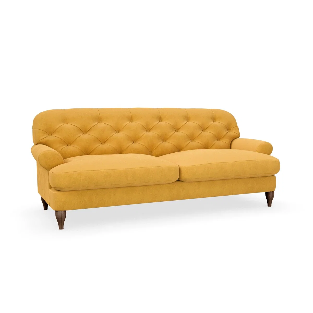 Canterbury Luxury Velvet 3 Seater Sofa Luxury Velvet Old Gold – image 3