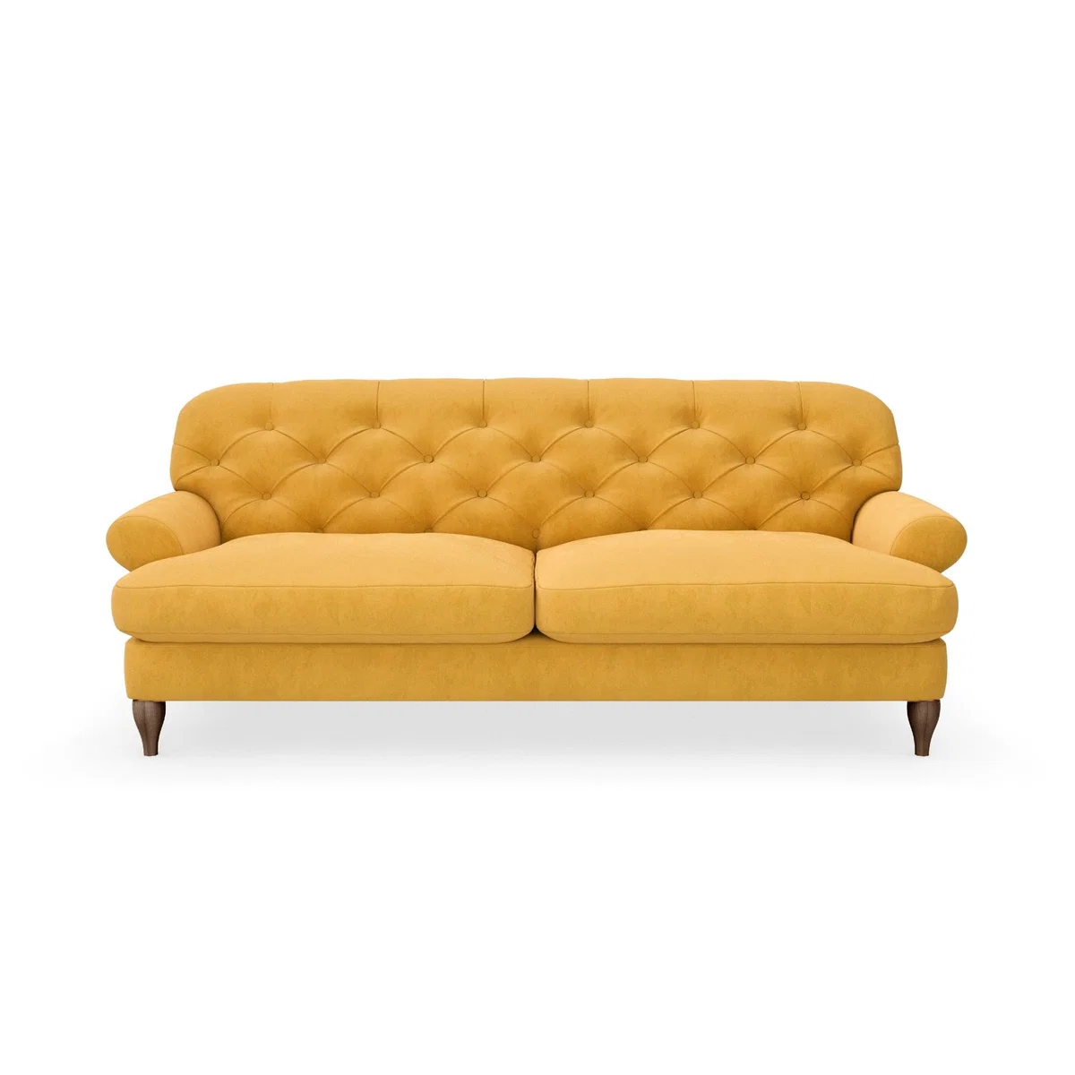 Canterbury Luxury Velvet 3 Seater Sofa Luxury Velvet Old Gold – image 4