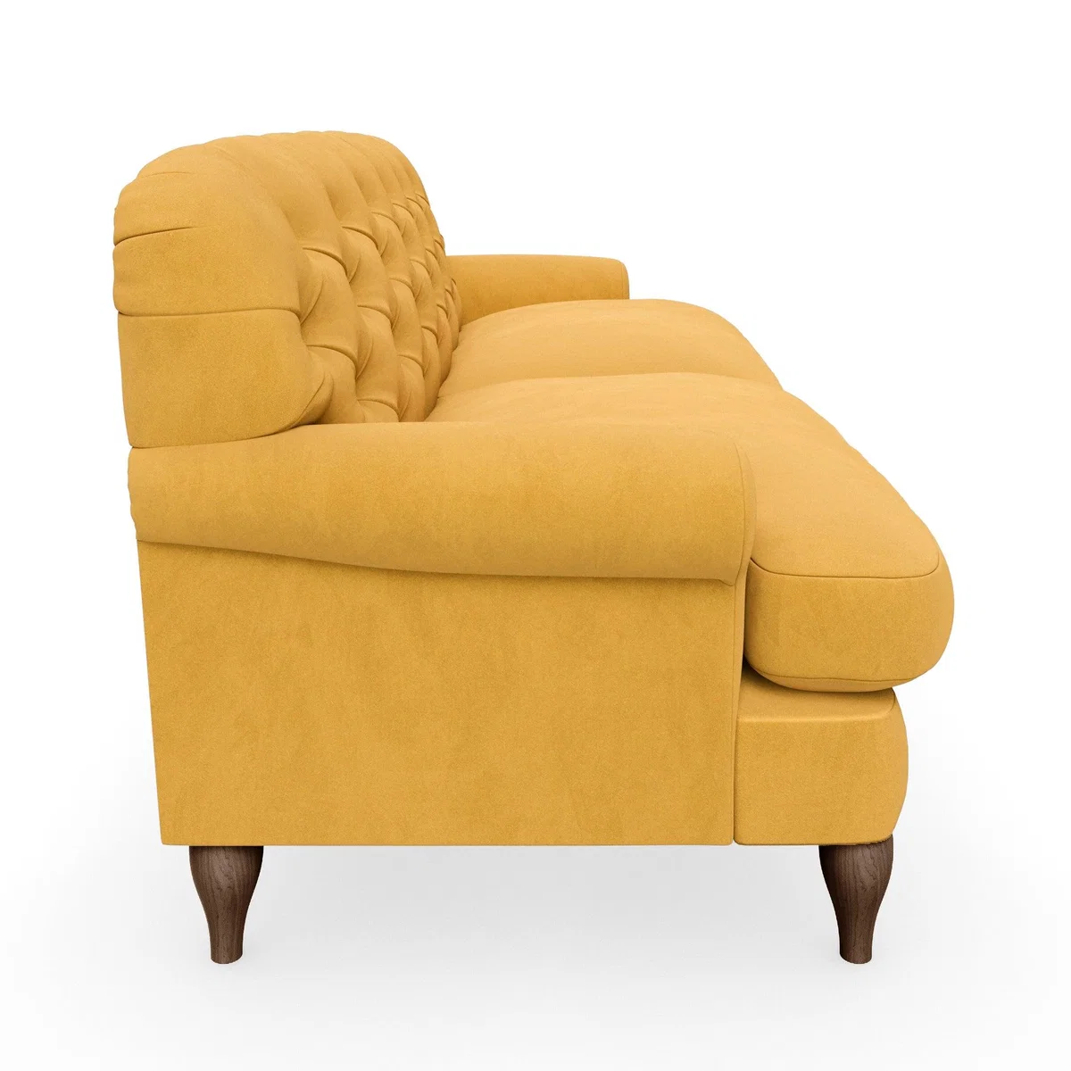 Canterbury Luxury Velvet 3 Seater Sofa Luxury Velvet Old Gold – image 6