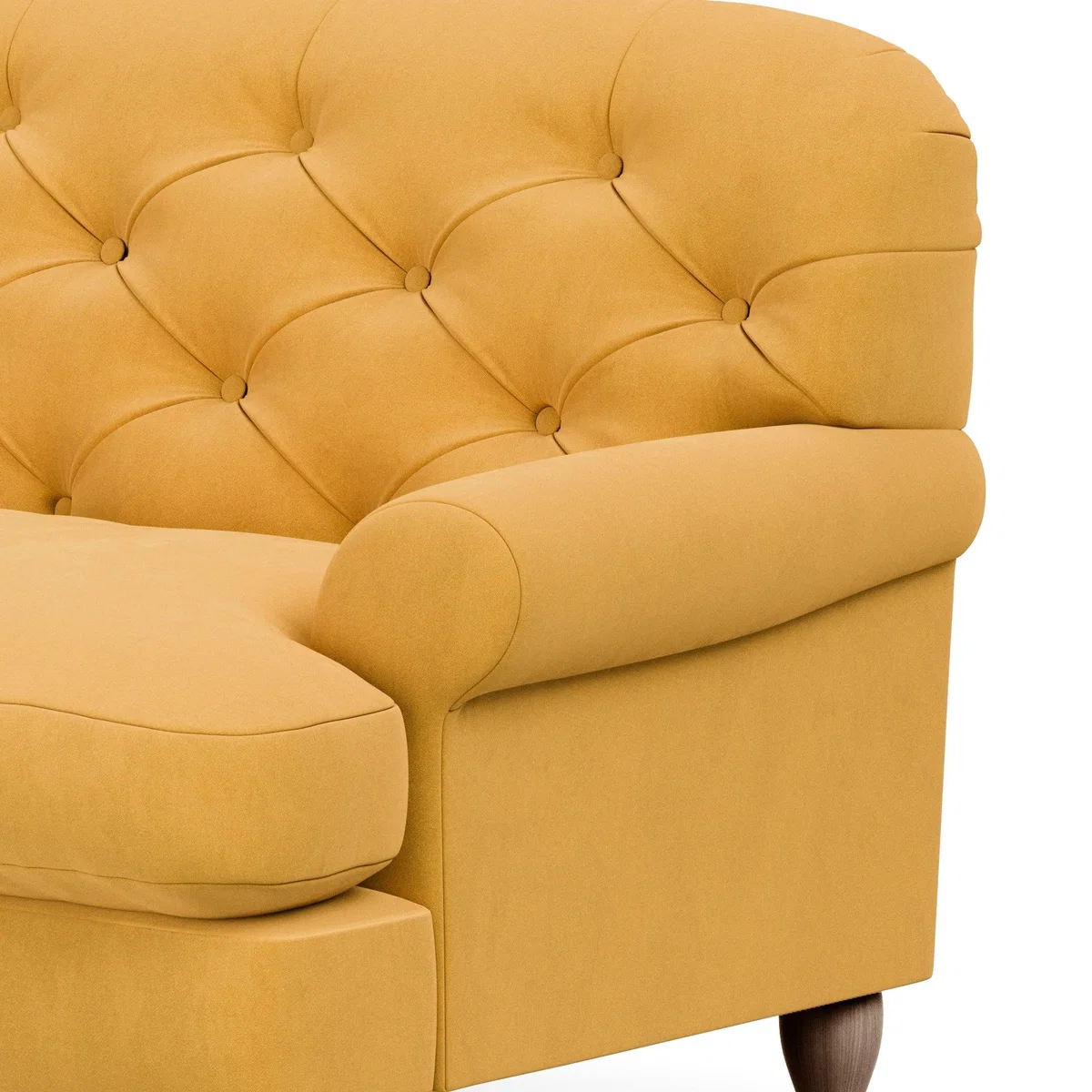 Canterbury Luxury Velvet 3 Seater Sofa Luxury Velvet Old Gold – image 8