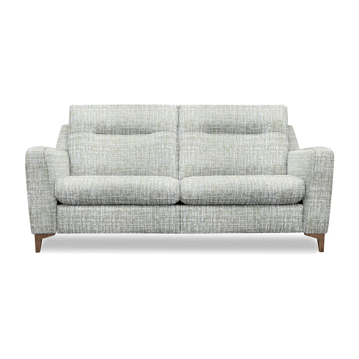 G Plan - Arlo 3 Seater Fabric Power Recliner Sofa - Shore Oatmeal with Walnut Feet