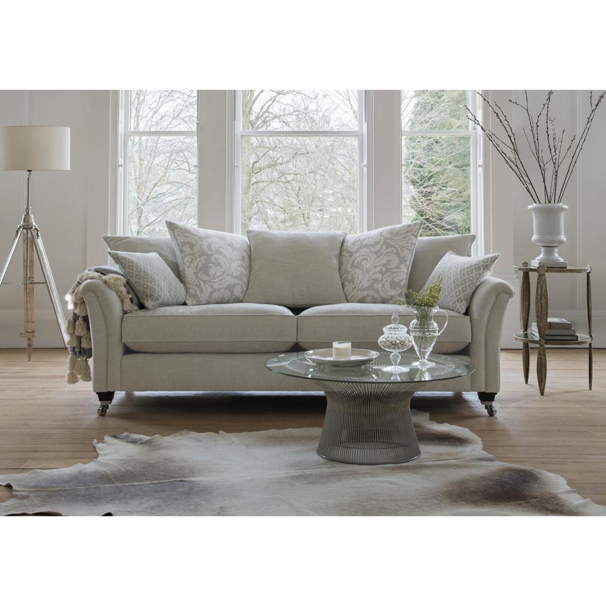 Parker Knoll - Devonshire Grand Pillow Back Fabric Sofa - Pattern – image 2