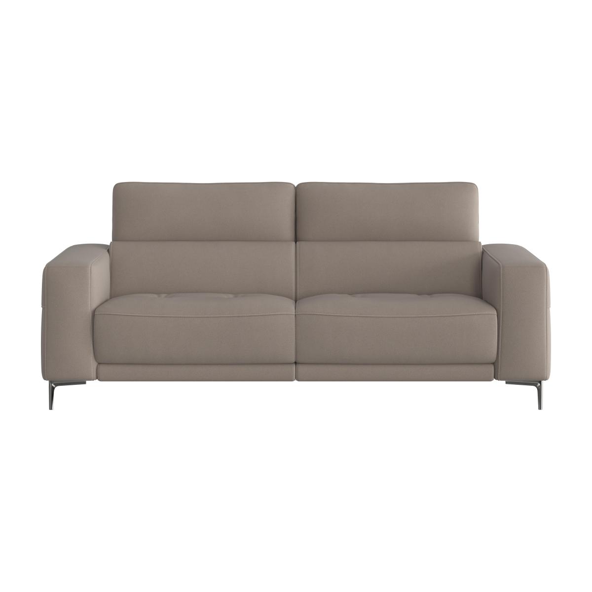 Adama 3 Seater Fabric Power Recliner Sofa with Telescopic Headrests - Grey – image 1