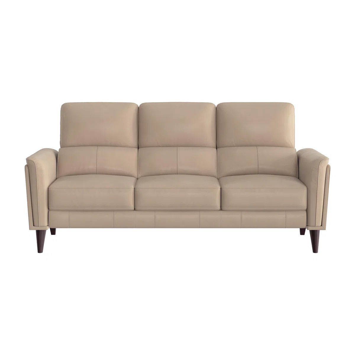 Compact Collection Klein 3 Seater NC Leather Sofa - NC Pebble