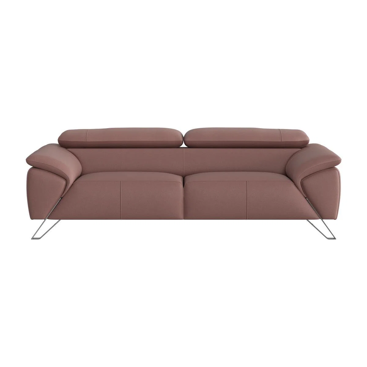 Nicoletti - Tesla 3 Seater Leather Sofa - Pink – image 1