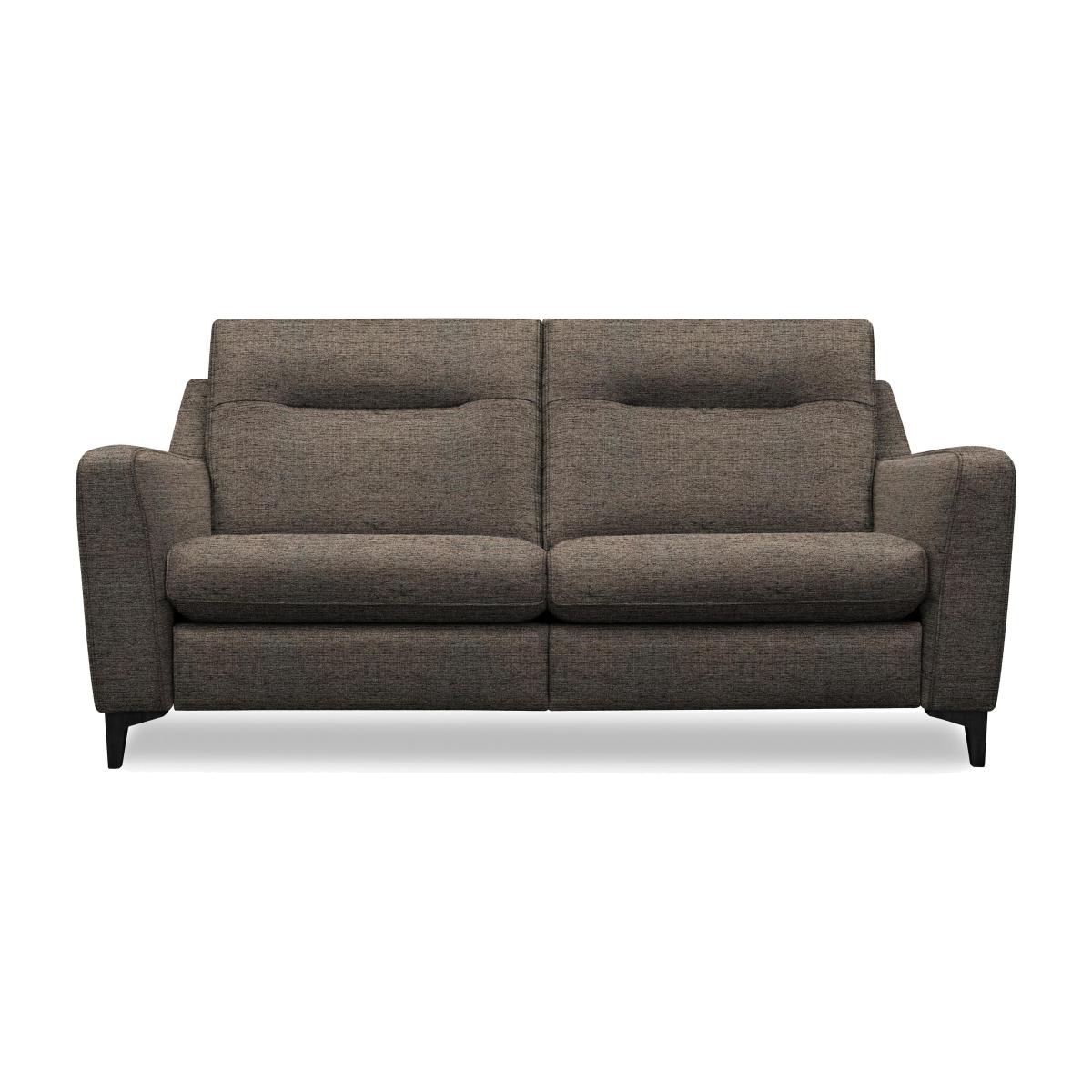 G Plan - Arlo 3 Seater Fabric Sofa - No Recliner - Yarn Slate with Ebony Feet
