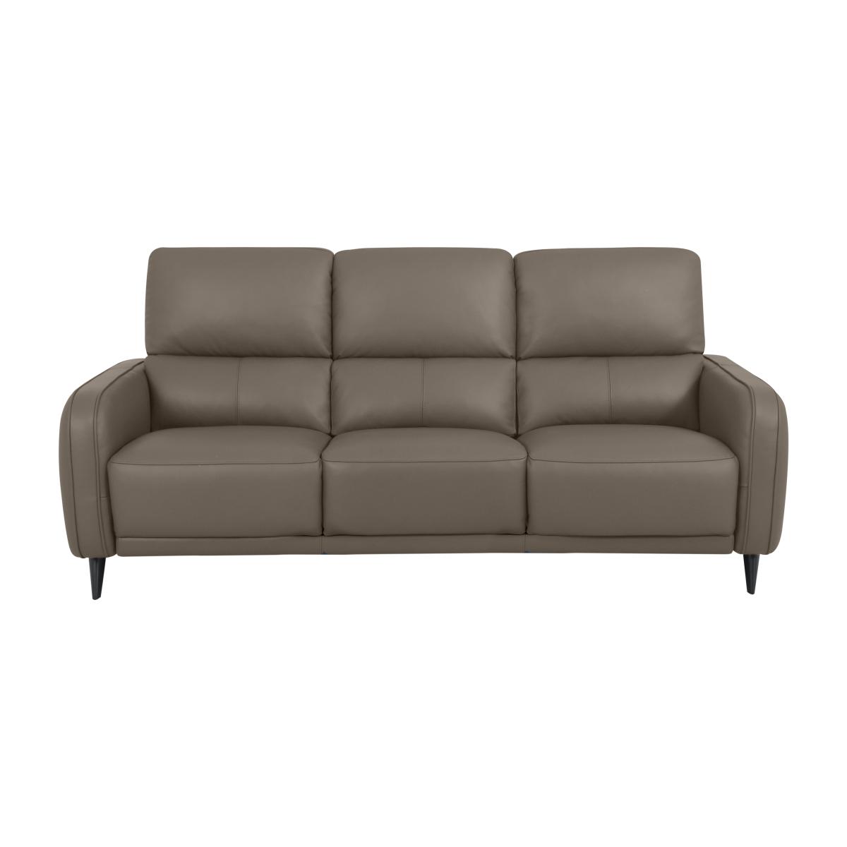 Domicil - Logan 3 Seater Leather Sofa - NP Pine Bark