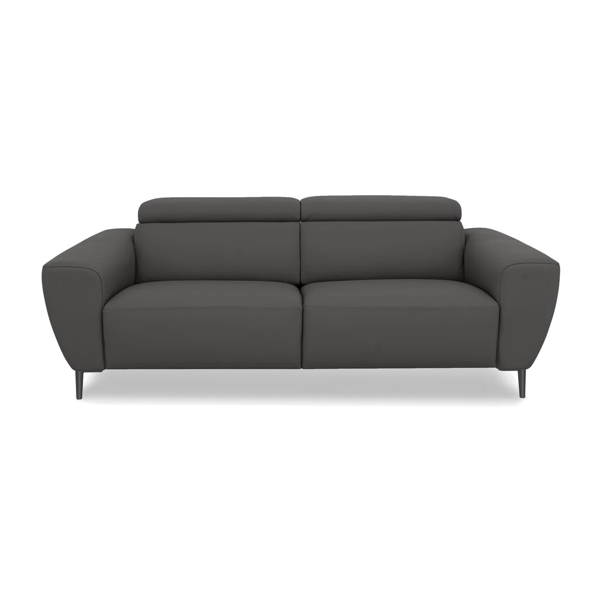 Nicoletti Italia - Milano 3 Seater Leather Power Recliner Sofa - Botero Grigio