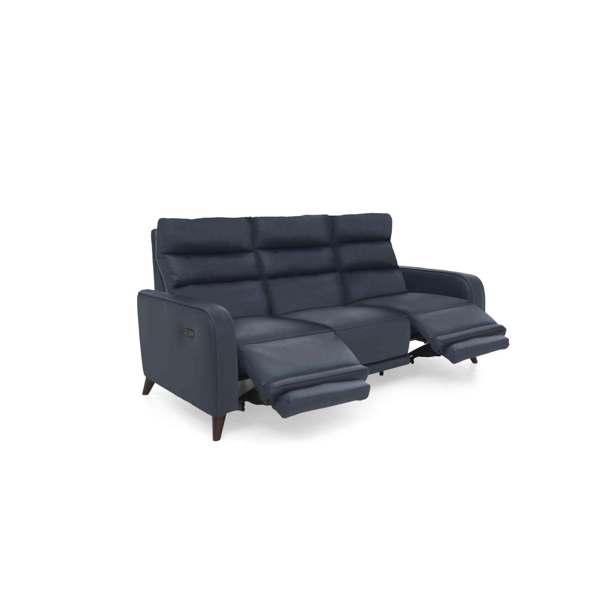 Quinn 3 Seater Leather Sofa - Midnight Jade – image 6