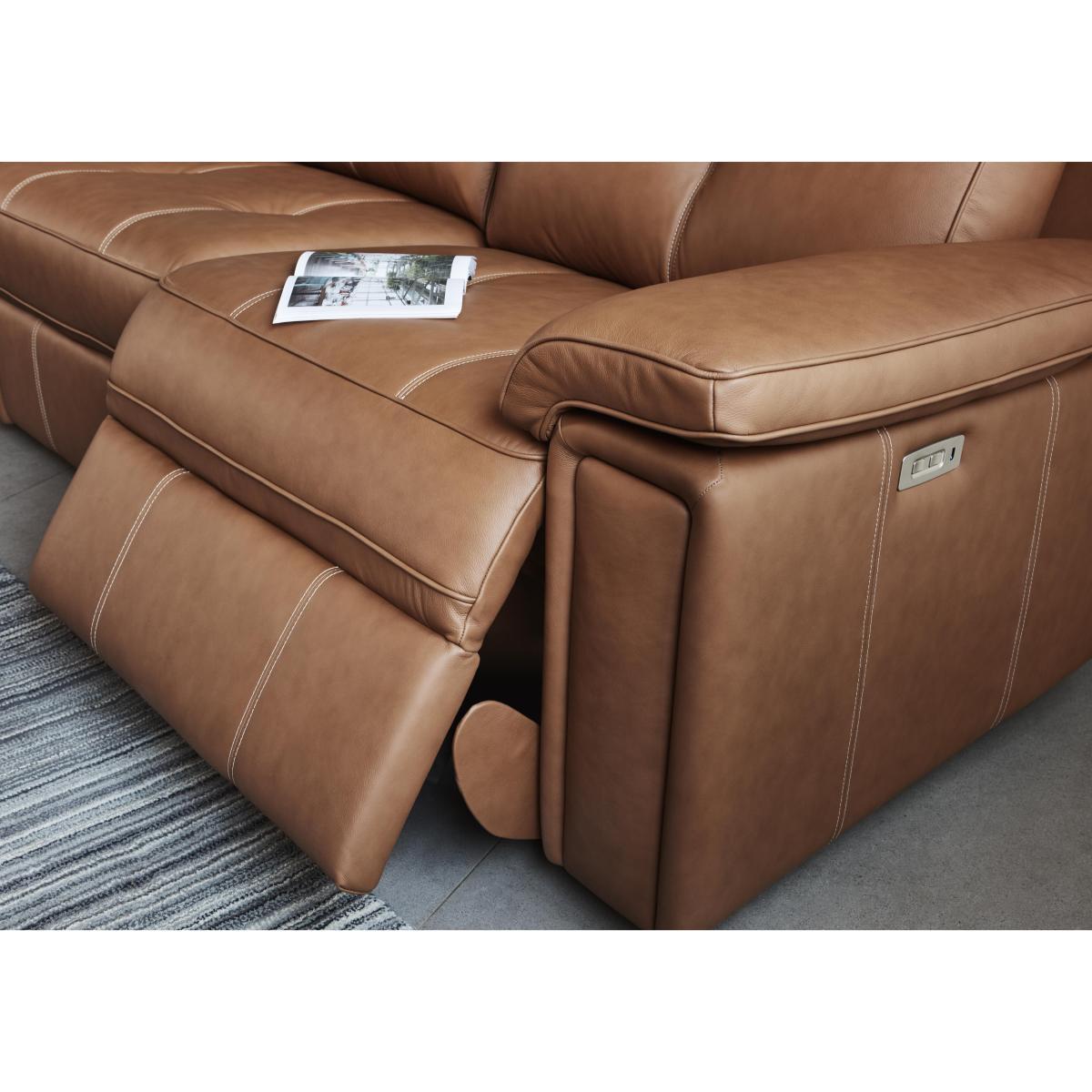 G Plan - Hannington 3 Seater Leather Manual Recliner Sofa – image 4