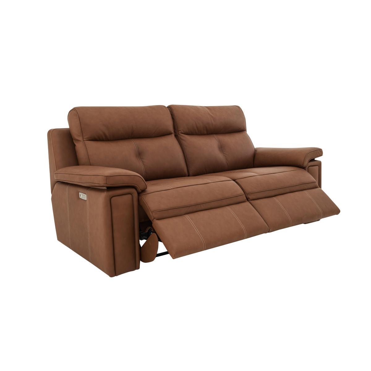 G Plan - Hannington 3 Seater Leather Manual Recliner Sofa – image 6