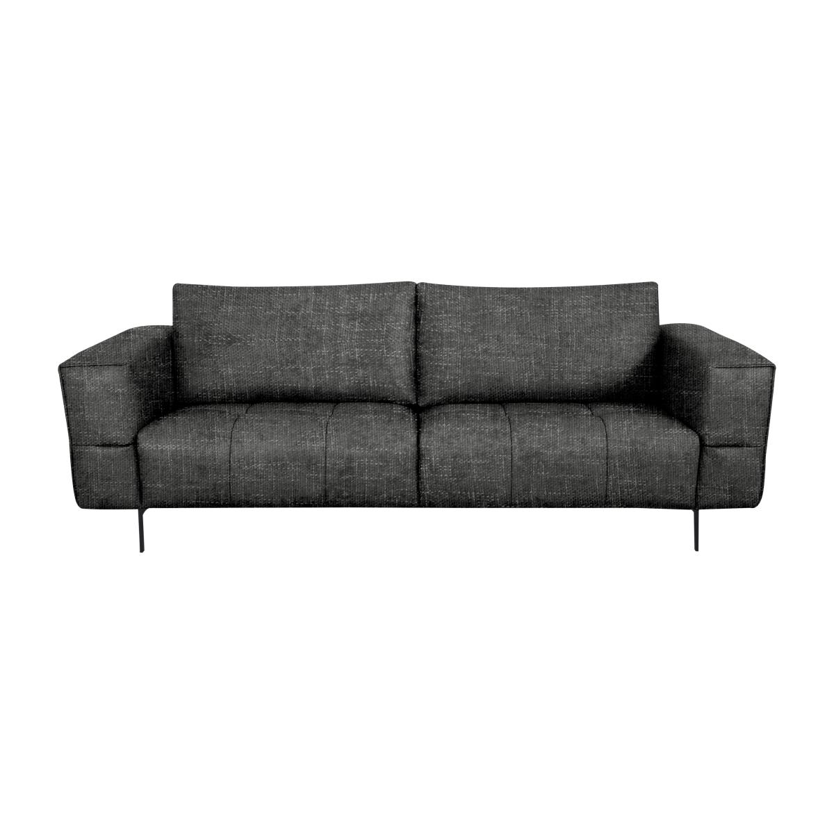 Domicil - Lawson 3 Seater Fabric Sofa - Gunmetal