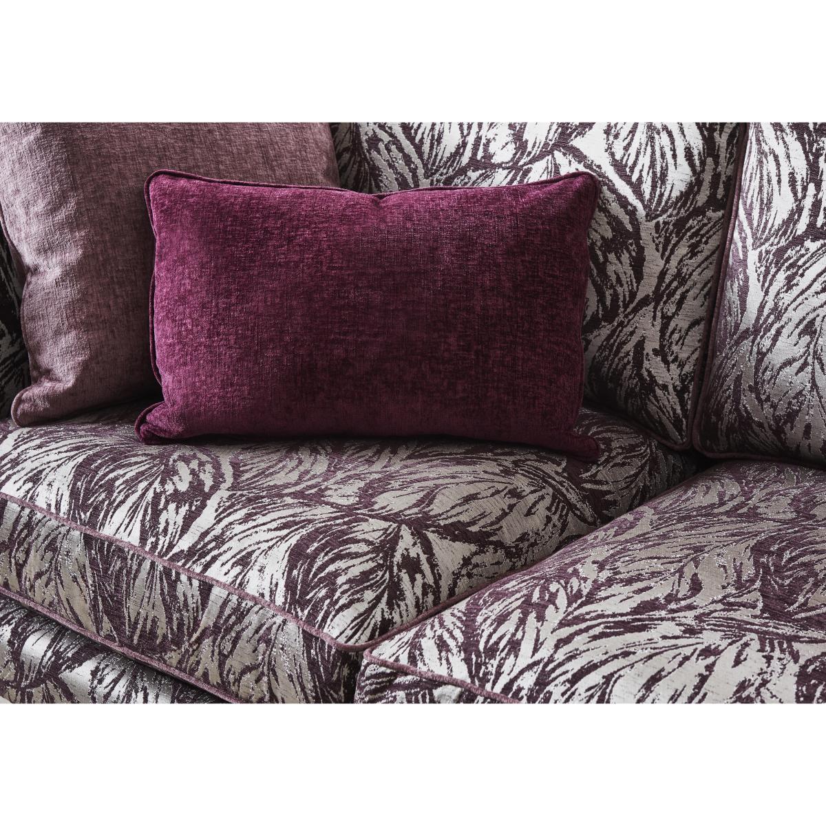 Boutique Chatterley 3 Seater Sofa - Canopy Mulberry with Walnut Legs – image 4