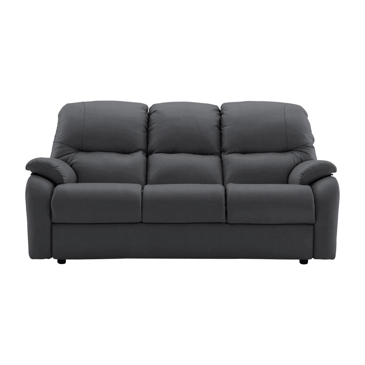 G Plan - Mistral 3 Seater Leather Sofa - No Recliner - Cambridge Petrol Blue