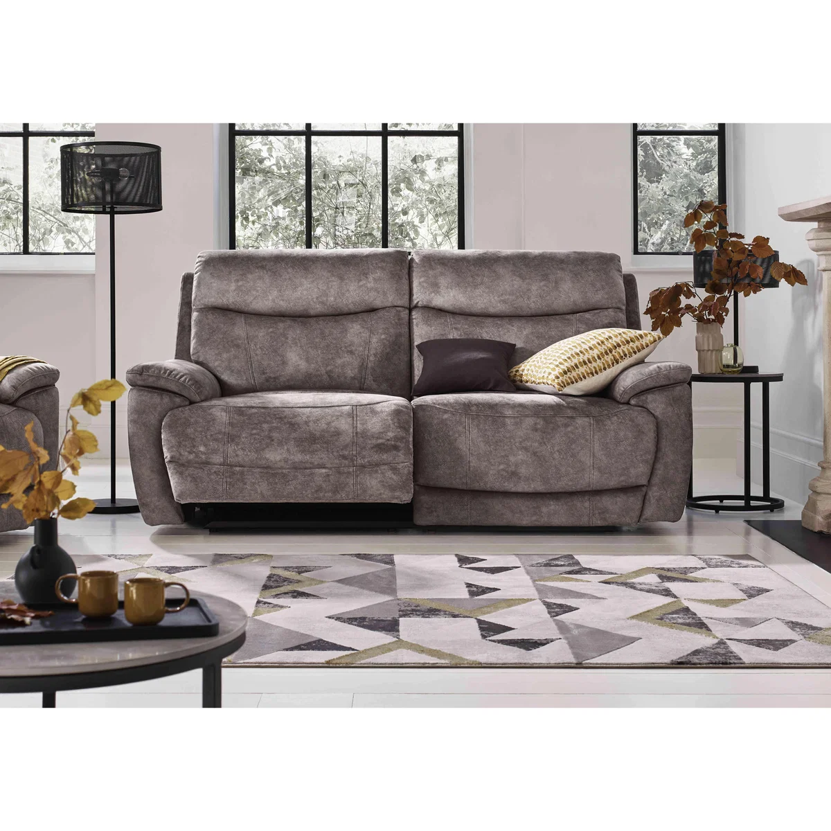 Sloane 3 Seater Fabric Power Recliner Sofa - Heritage Olive – image 2