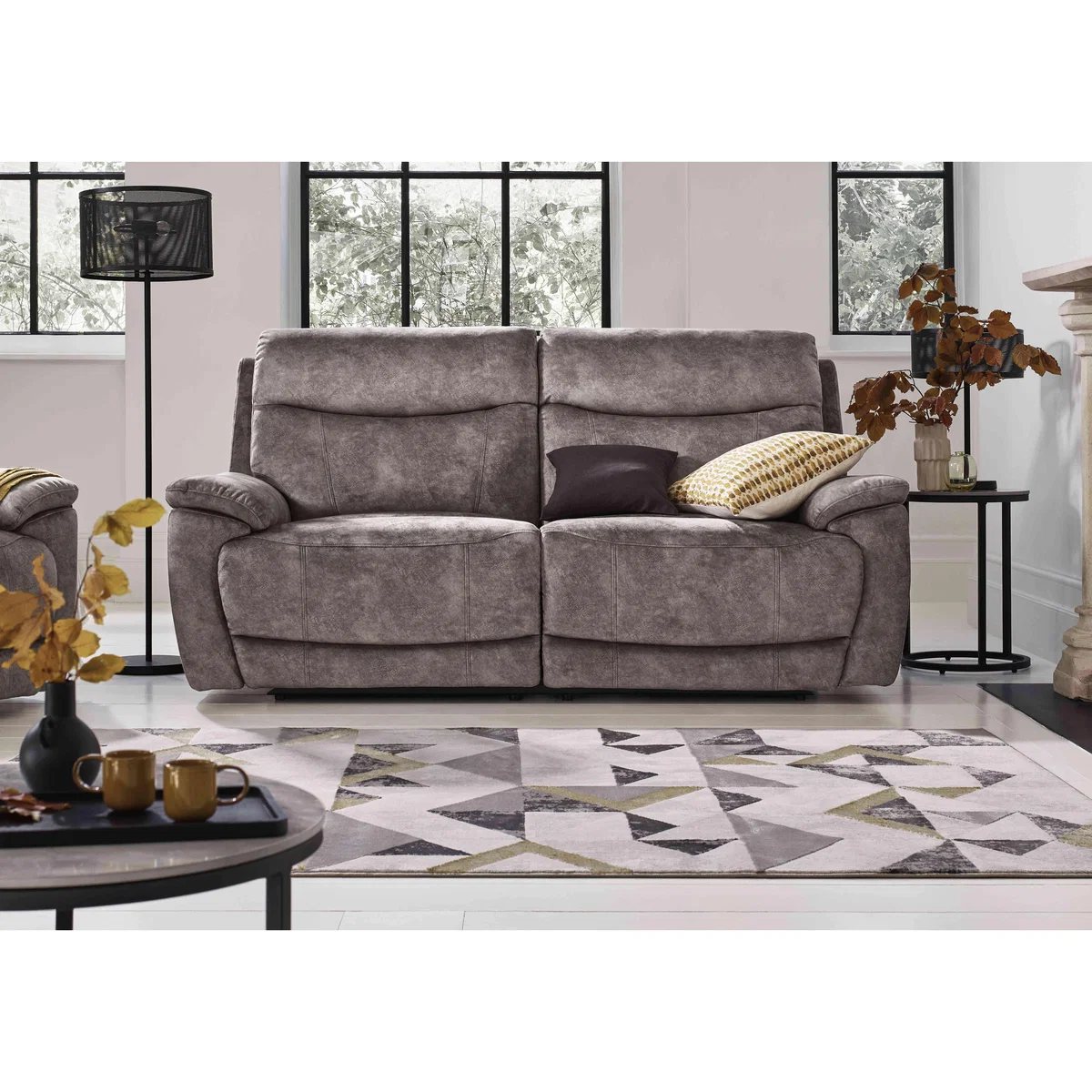 Sloane 3 Seater Fabric Power Recliner Sofa - Heritage Olive – image 3
