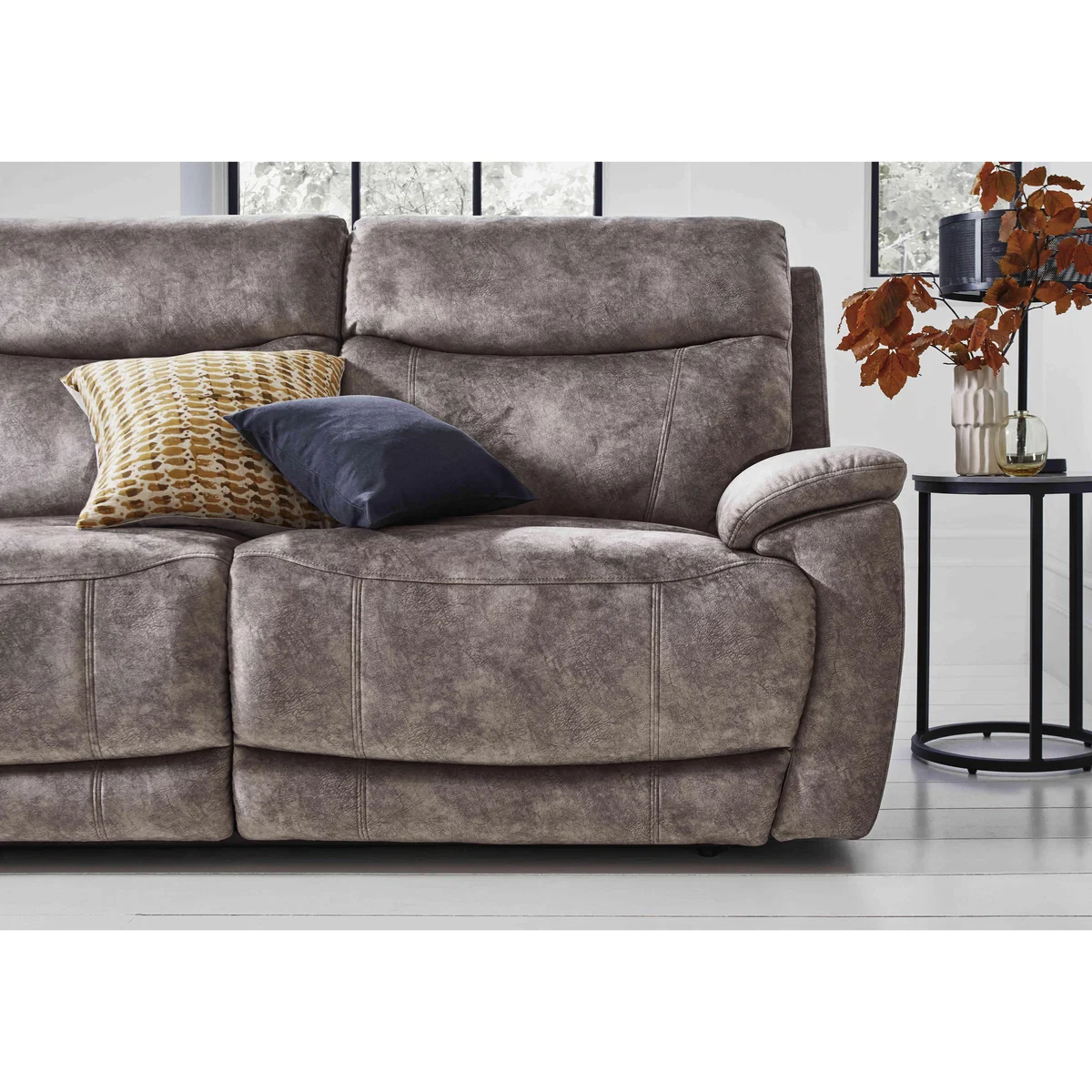 Sloane 3 Seater Fabric Power Recliner Sofa - Heritage Olive – image 4
