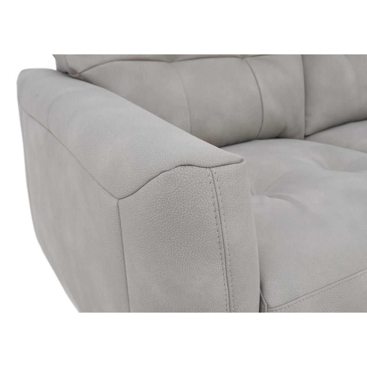 Uno Fabric 3 Seater Sofa - R23 Silver Grey – image 2
