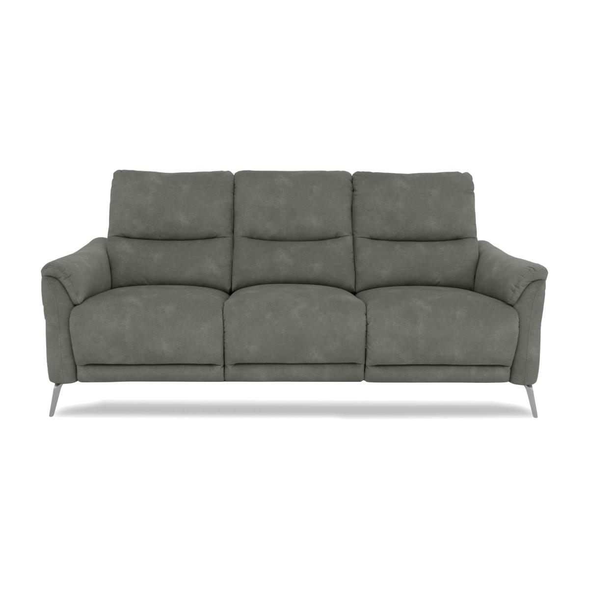 Daytona 3 Seater Fabric Power Recliner Sofa with Bluetooth Speaker - Dexter Fern