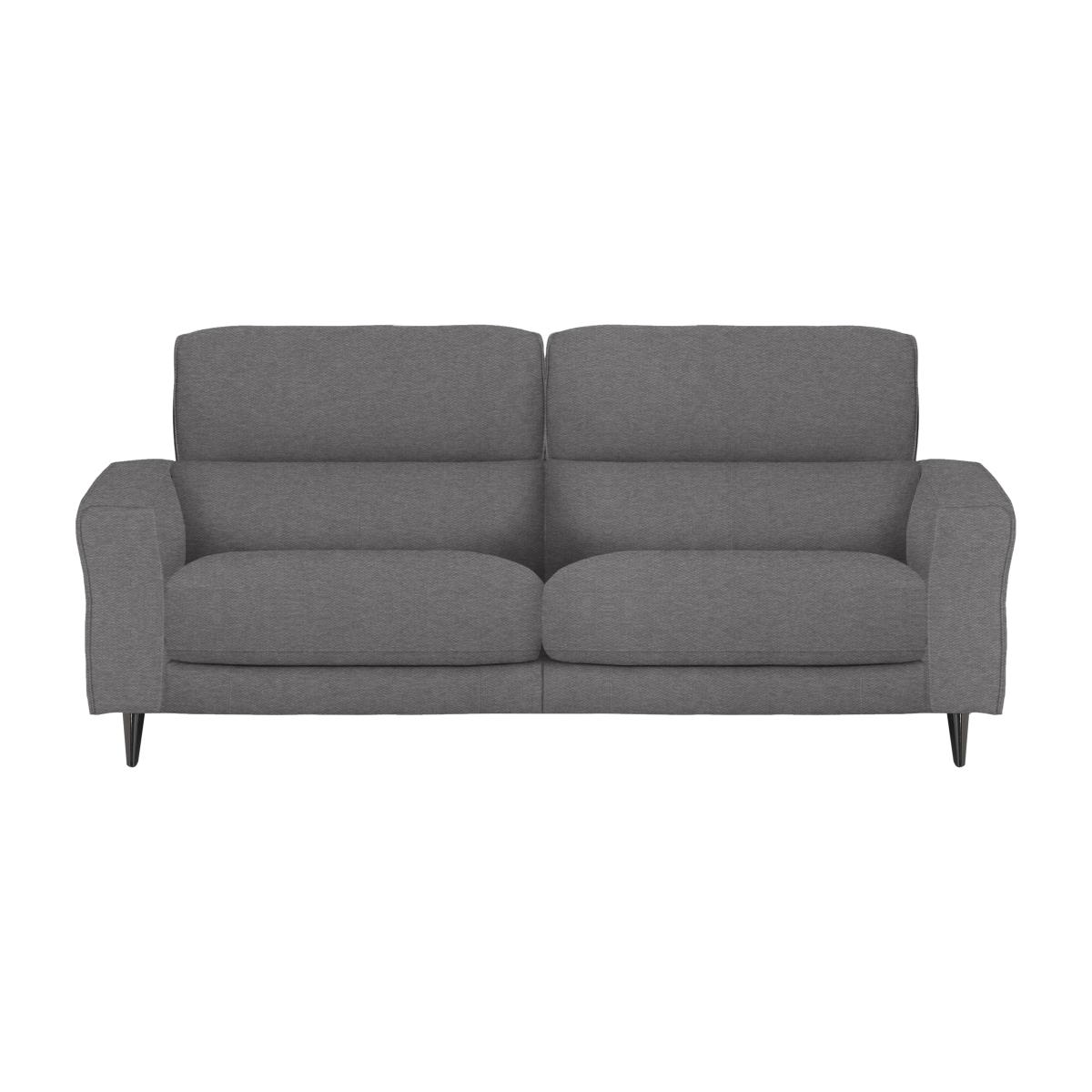 Axel 3 Seater Fabric Power Recliner Sofa - Charcoal Gray