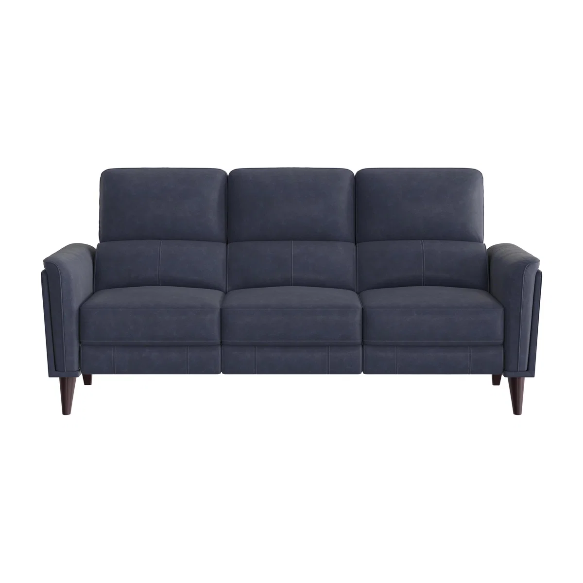 Compact Collection Klein 3 Seater Fabric Power Recliner Sofa with Telescopic Headrests - R23 Blue