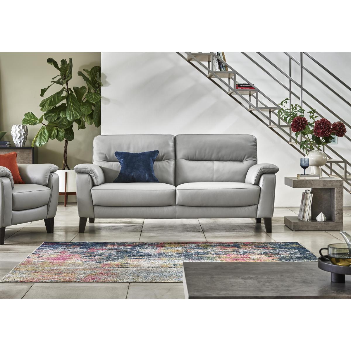 Catania Leather 3 Seater Sofa- World of Leather – image 2