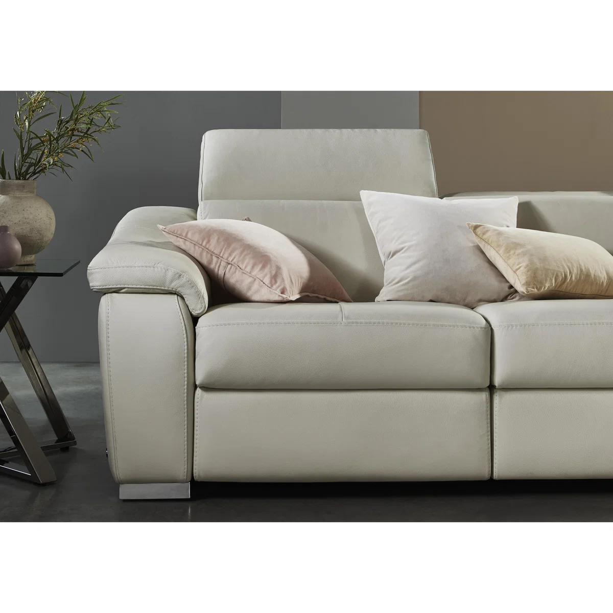 Nicoletti - Galileo 3 Seater Leather Power Recliner Sofa – image 2