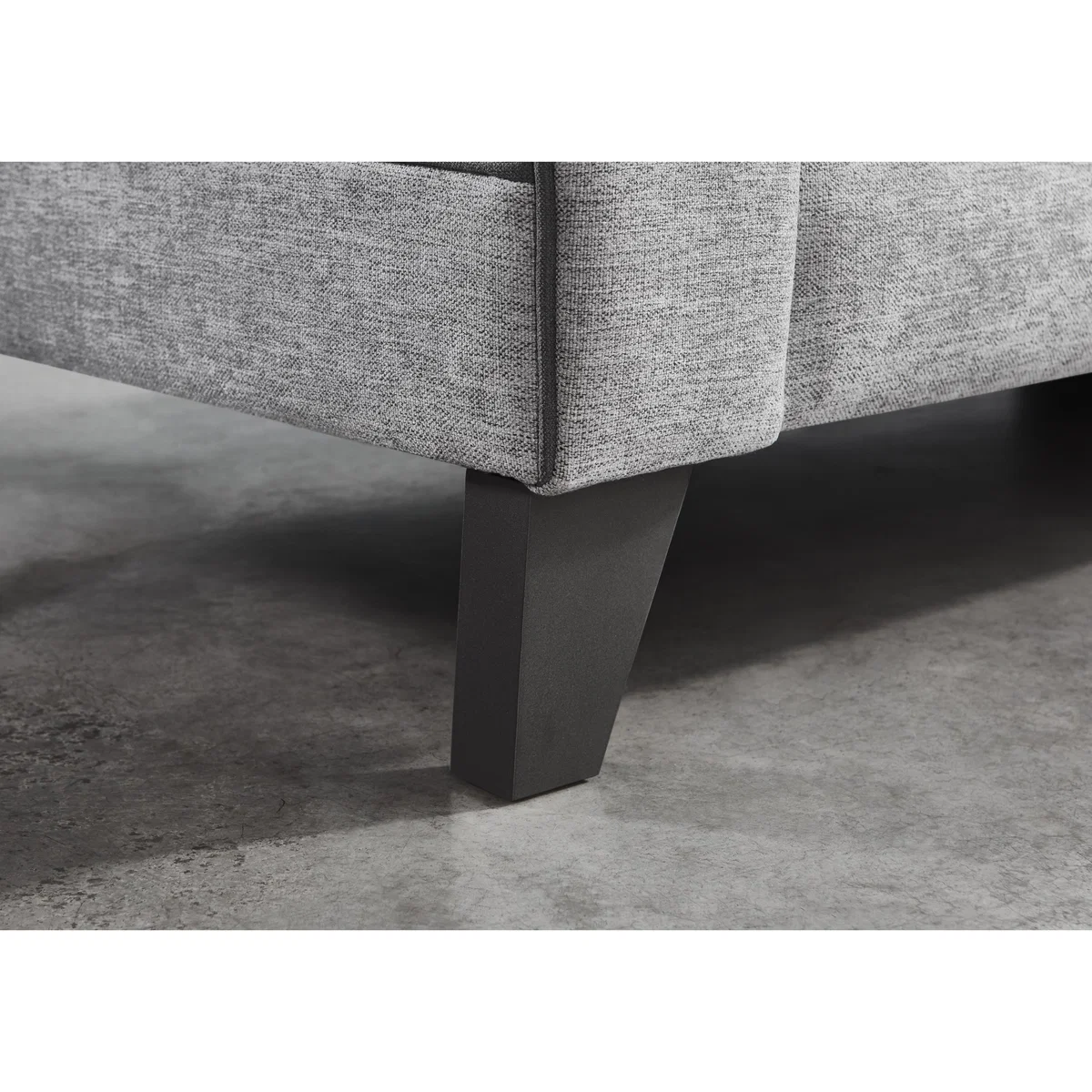 Fleur 3 Seater Fabric Sofa - Grey – image 4