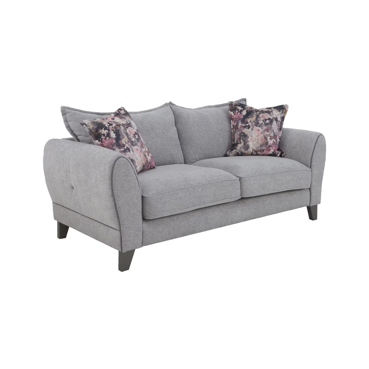 Fleur 3 Seater Fabric Sofa - Grey – image 5