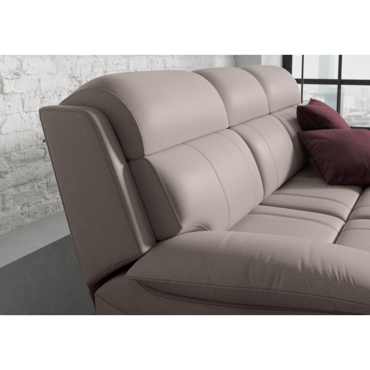 Moreno 3 Seater Fabric Power Recliner Sofa with Power Headrests - White – image 5