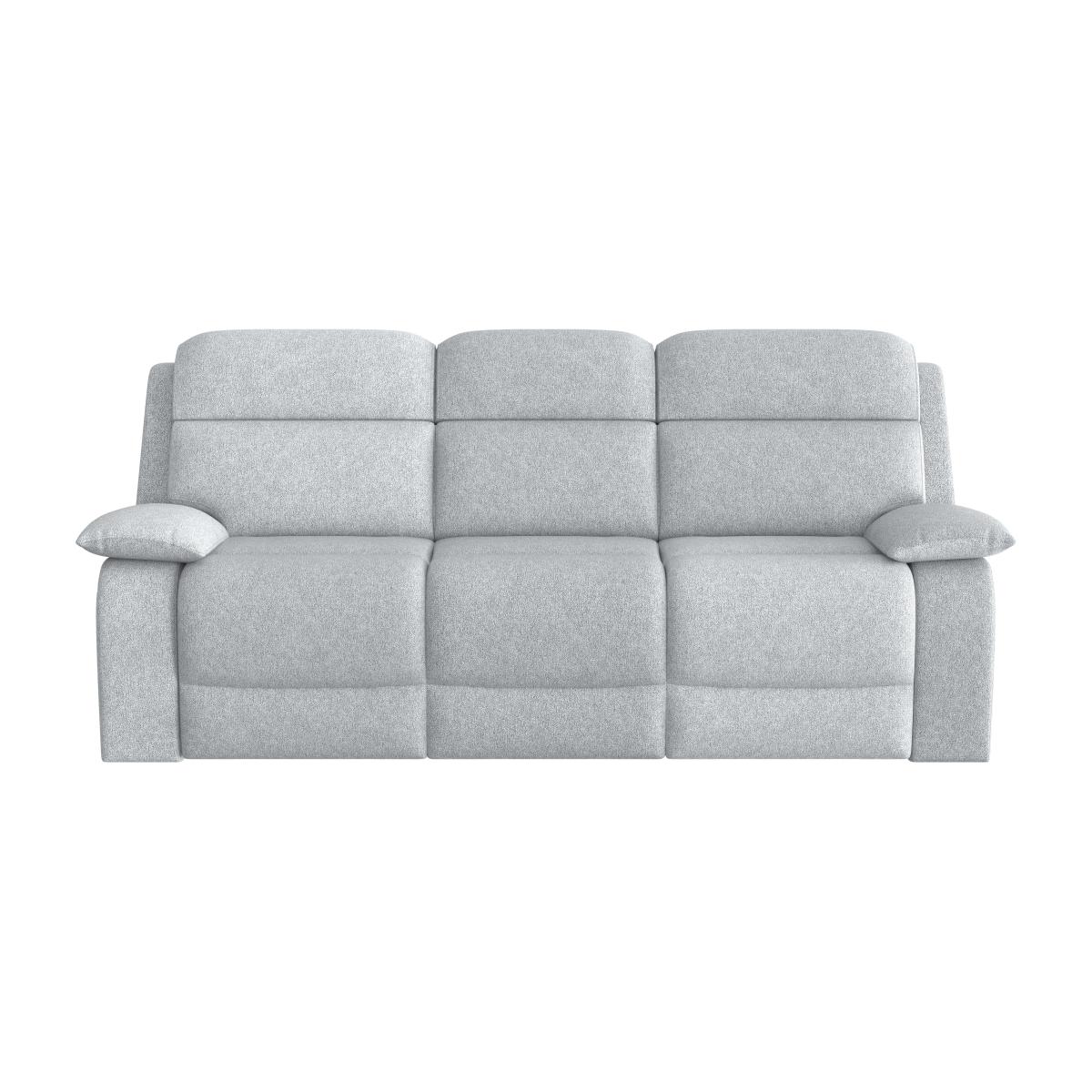Moreno 3 Seater Fabric Power Recliner Sofa with Power Headrests - White – image 1