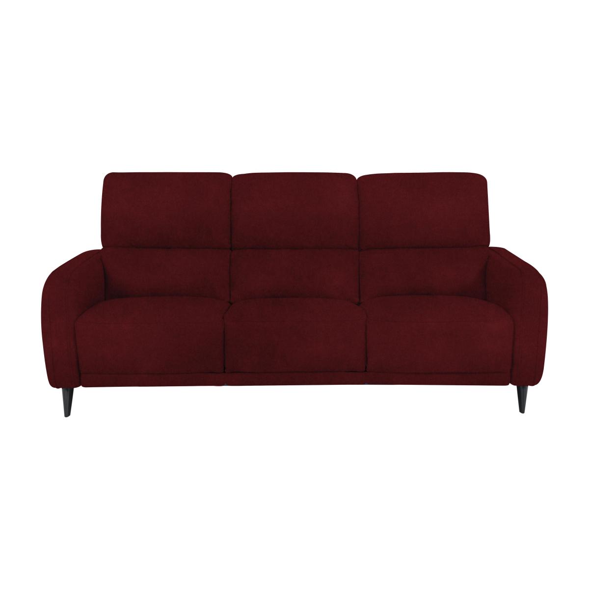 Domicil - Logan 3 Seater Fabric Sofa - Burgundy