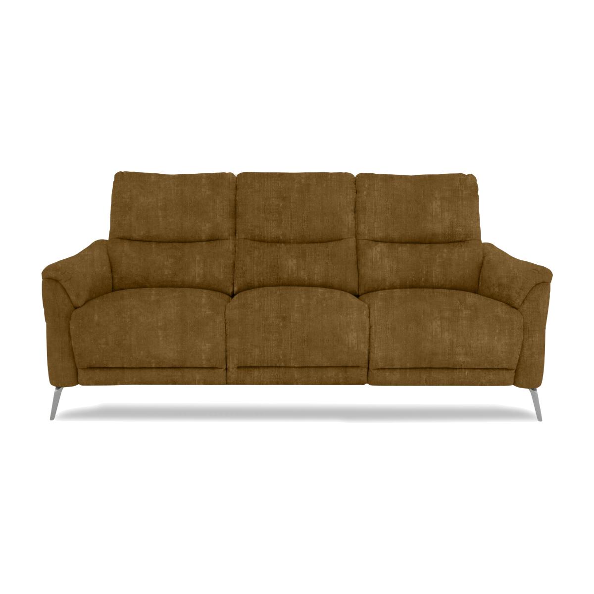 Daytona 3 Seater Fabric Power Recliner Sofa - Heritage Saffron