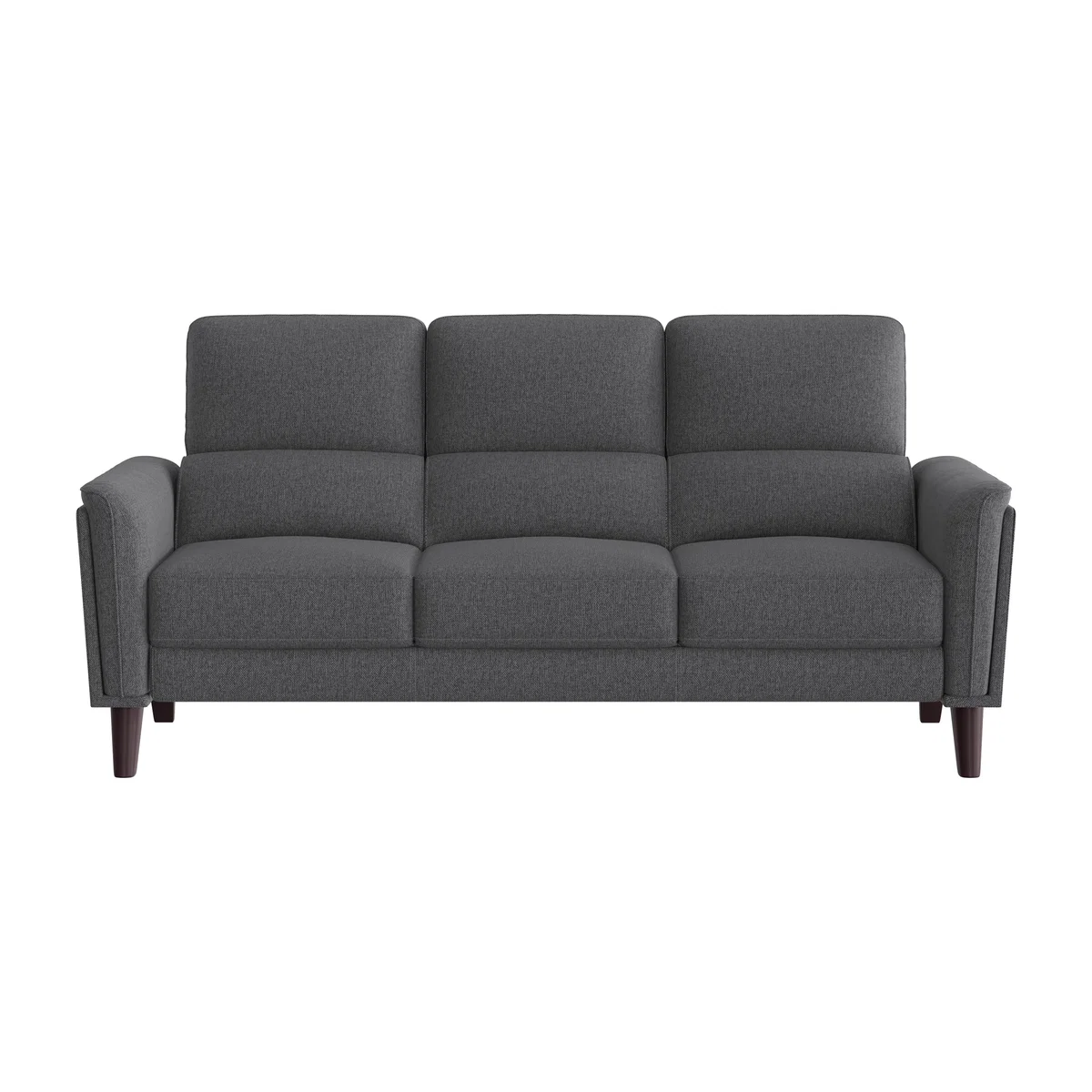 Compact Collection Klein 3 Seater Fabric Sofa - R39 Charcoal
