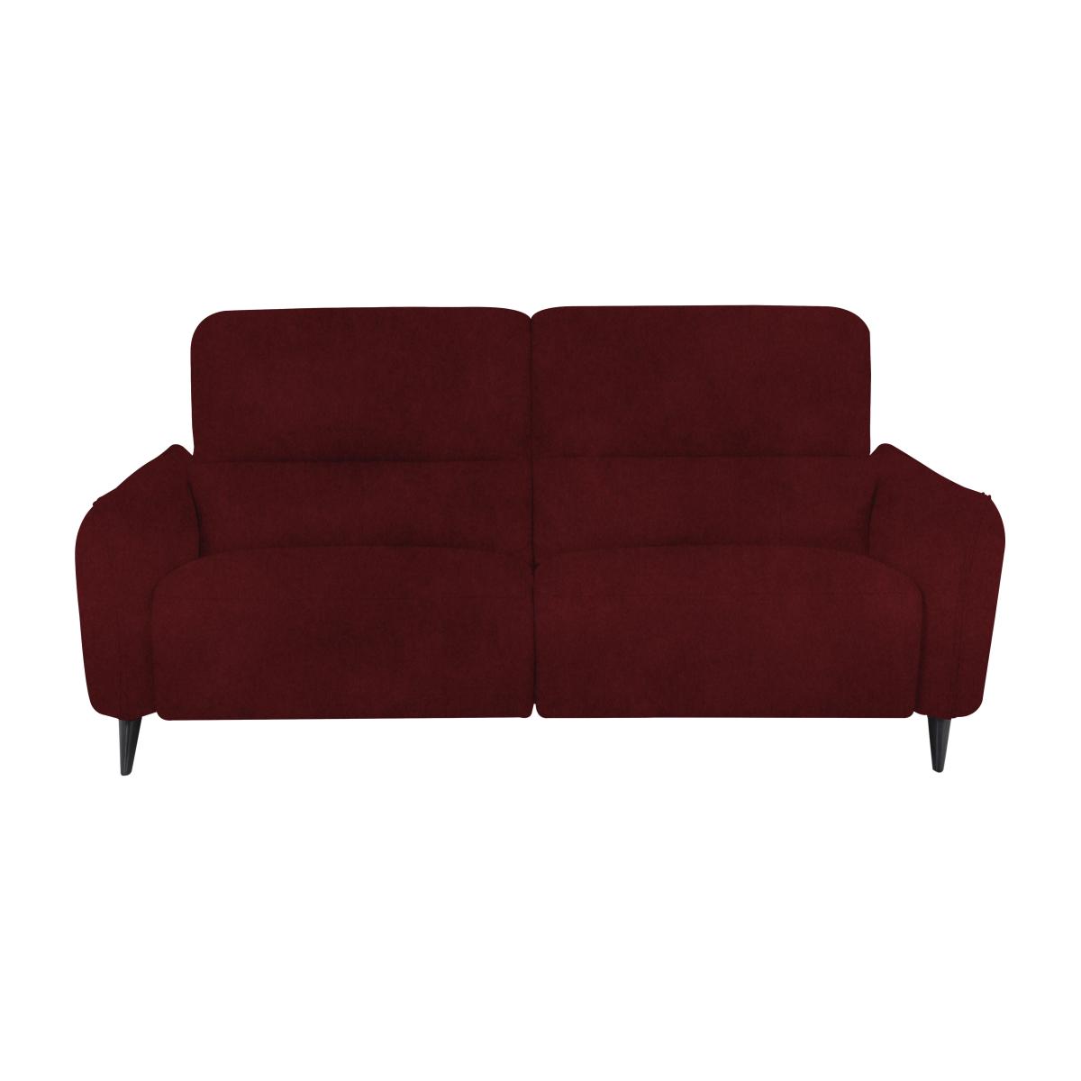 Domicil - Maddox 3 Seater Fabric Power Recliner Sofa - Burgundy