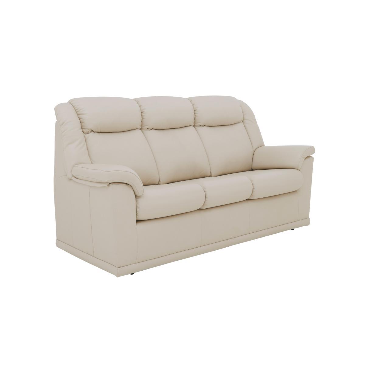 G Plan - Milton 3 Seater Leather Power Recliner Sofa - Grey – image 4