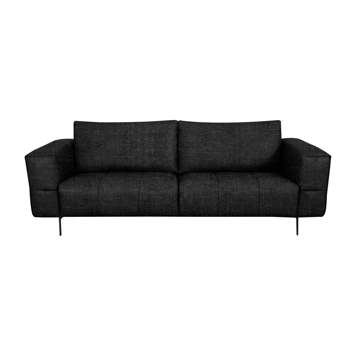 Domicil - Lawson 3 Seater Fabric Sofa - Black Mica