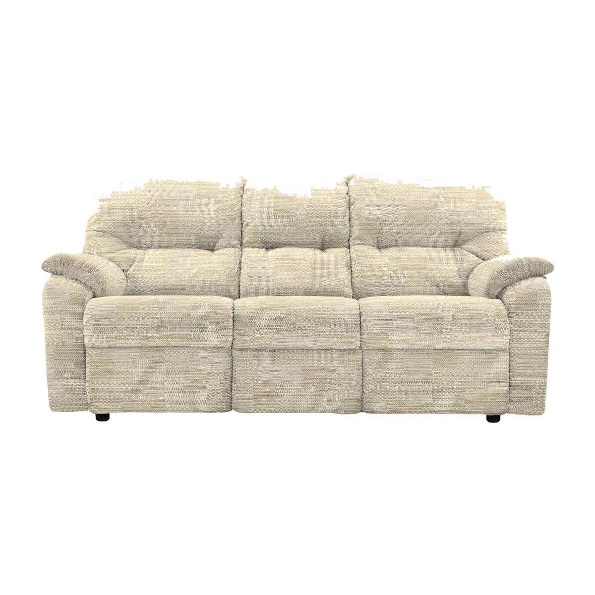 G Plan - Mistral 3 Seater Fabric Manual Recliner Sofa - Cream