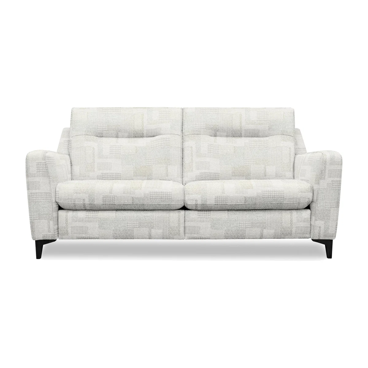 G Plan - Arlo 3 Seater Fabric Power Recliner Sofa - Lydia Blush with Ebony Feet
