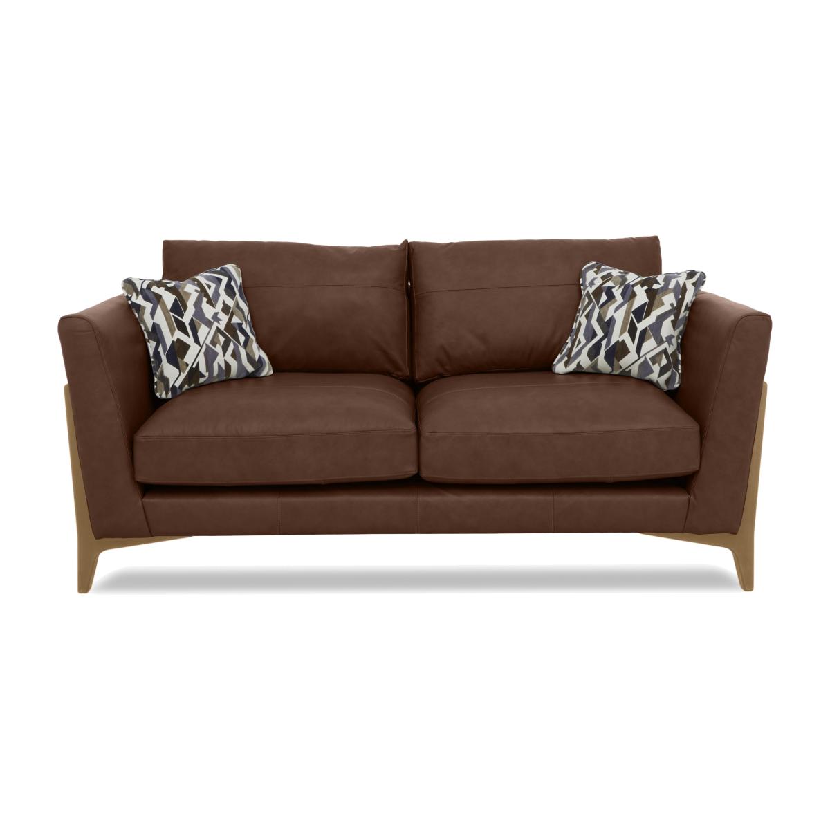 Iris 3 Seater Leather Sofa - Turino Tan Mo Ft