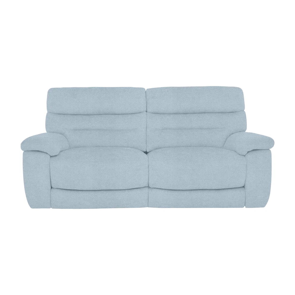 Comfort Story - Nimbus 3 Seater Fabric Power Recliner Sofa with Headrests and Power Lumbar - Baby Blue