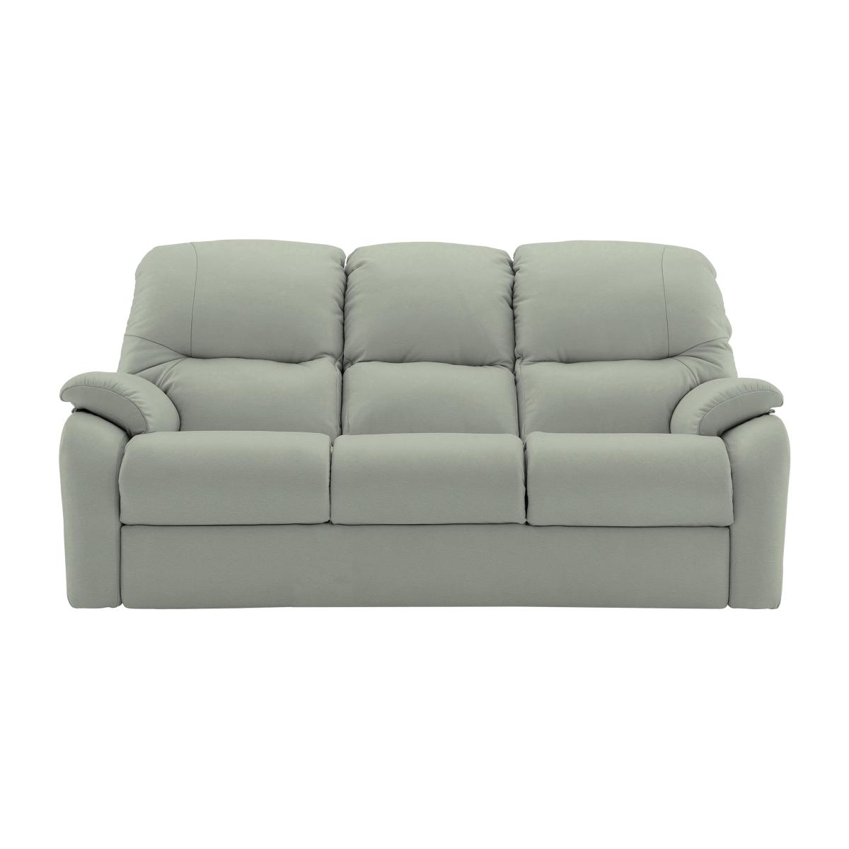 G Plan - Mistral Leather Small 3 Seater Sofa - Grey