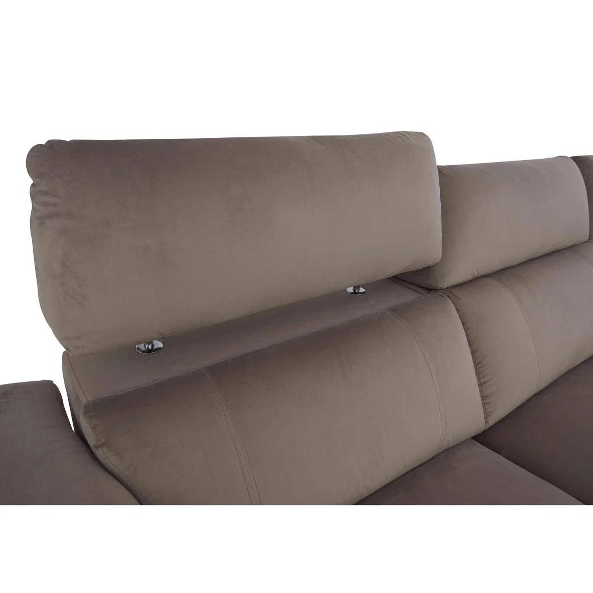 Moet 3 Seater Fabric Power Recliner Sofa with Telescopic Headrests and Smart Console - Heritage Saffron – image 3