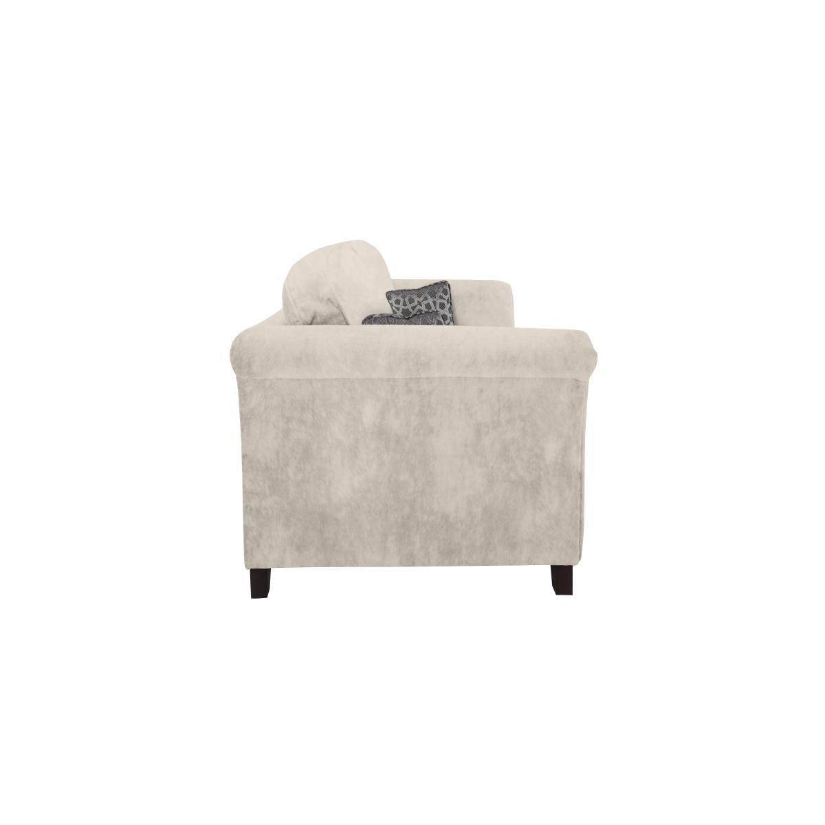 Holly 3 Seater Fabric Classic Back Sofa With Studs – image 4